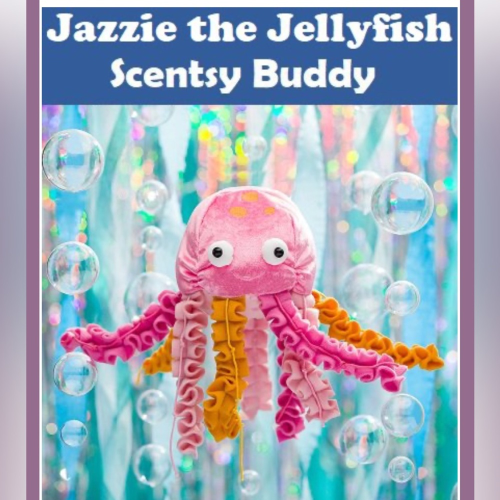 Jazzie The Jellyfish Scentsy Buddy Adorable Colourful Stuffed Animal Stuffy Toy - Picture 3 of 9